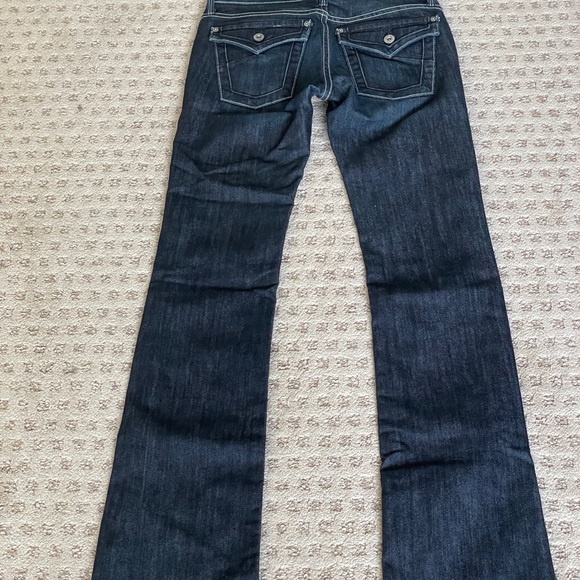 JAMES JEANS DRY AGED DENIM CURATED BY SEAN BOOTCUT DARK WASH SIZE 25 EUC - Picture 5 of 14